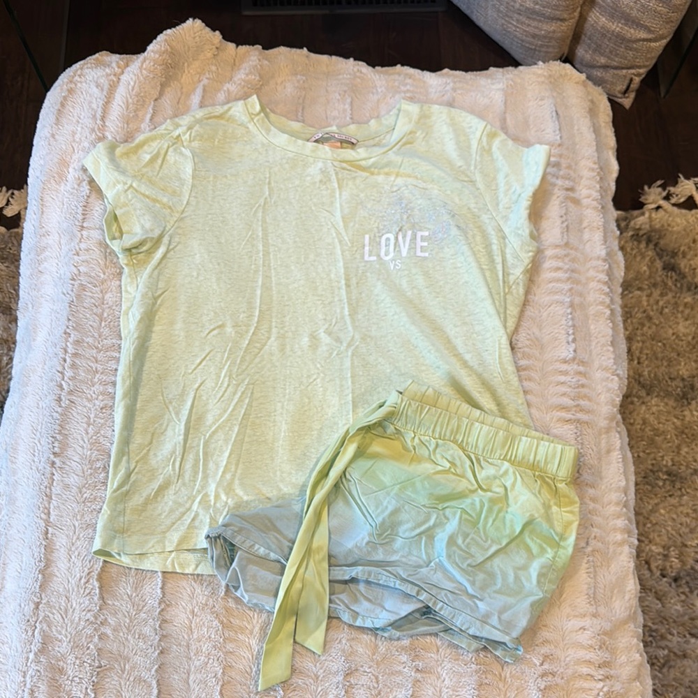 Victoria's Secret Mint Green Pajama Set